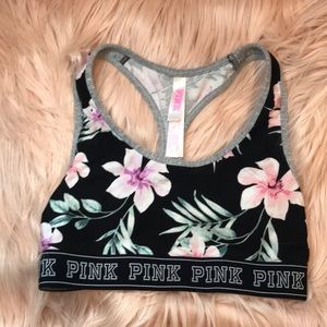 PINK Floral Bralette S